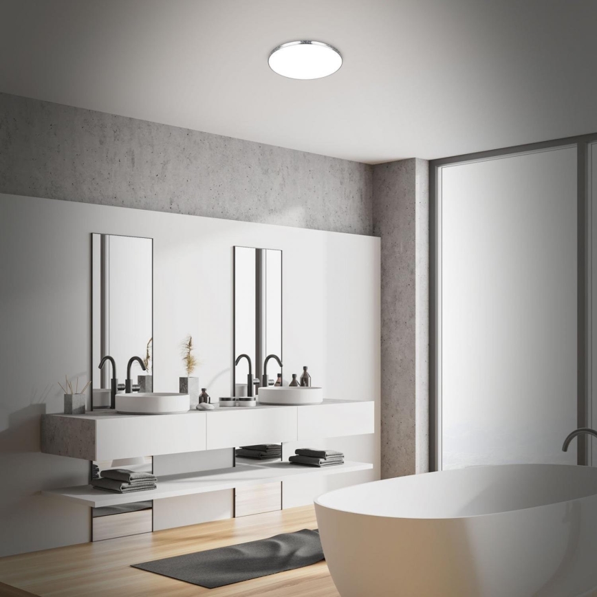 Briloner 3679-018 - LED RGB Dimmable bathroom ceiling light MAGA LED/18,5W/230V 3000-6500K d. 35,5 cm + remote control