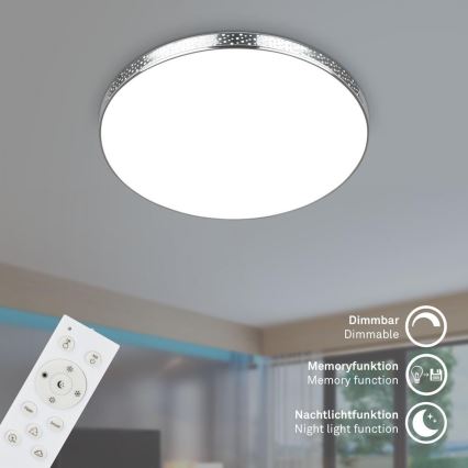 Briloner 3679-018 - LED RGB Dimmable bathroom ceiling light MAGA LED/18,5W/230V 3000-6500K d. 35,5 cm + remote control
