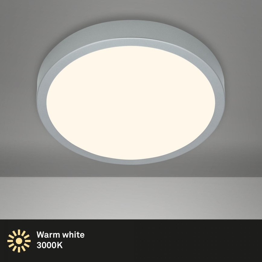 Briloner 3703-014 - LED Ceiling light RUNA LED/24W/230V 3000K d. 38 cm silver