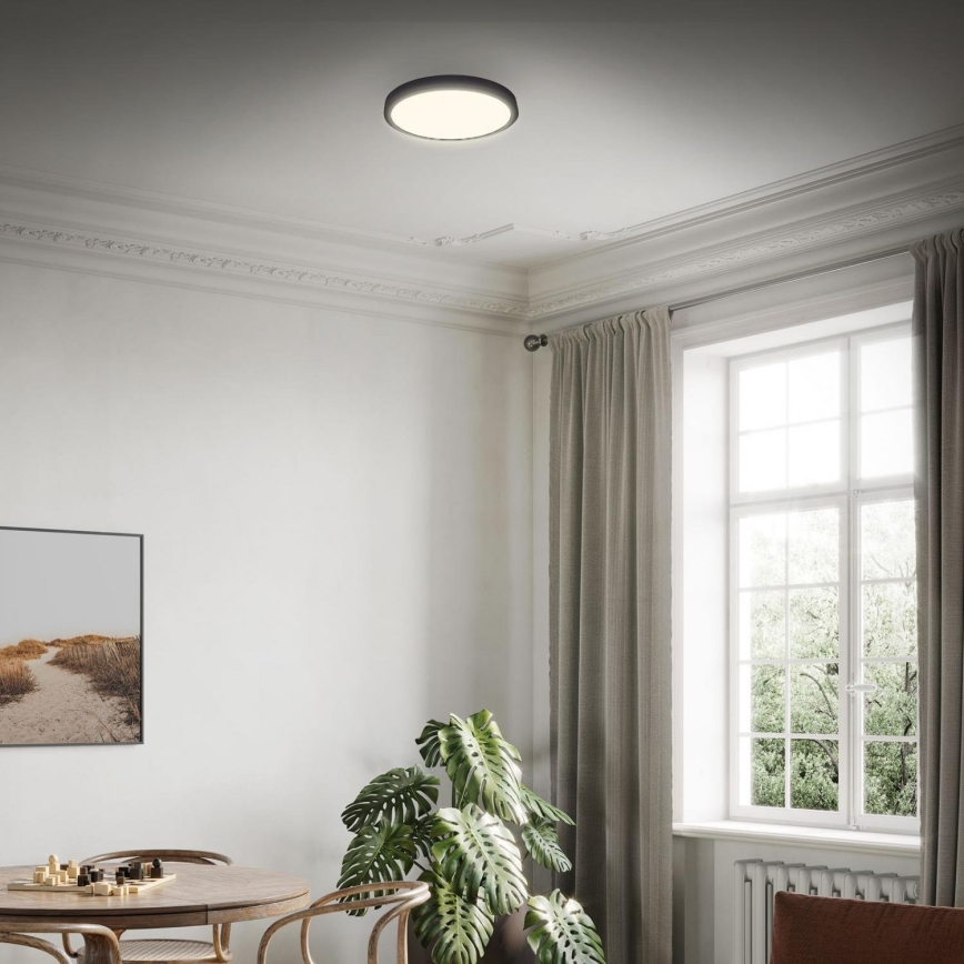 Briloner 3703-015 - LED Ceiling light RUNA LED/24W/230V 3000K d. 38 cm black