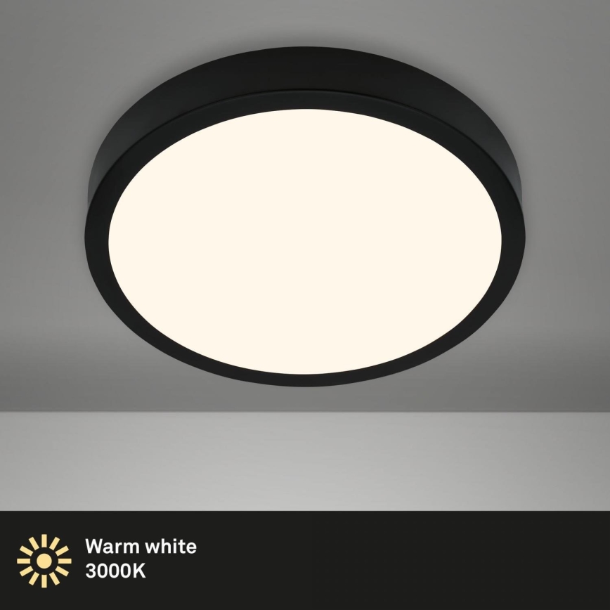 Briloner 3703-015 - LED Ceiling light RUNA LED/24W/230V 3000K d. 38 cm black