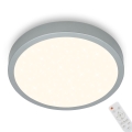 Briloner 3704-014-LED Dimmable ceiling light RUNA LED/22W/230V 2700-6500K silver + remote control