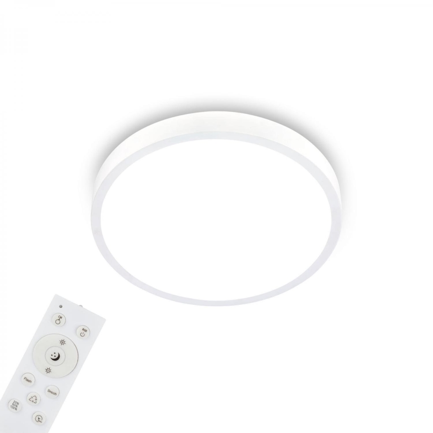 Briloner 3709-016 - LED RGBW Dimmable ceiling light LED/22W/230V 4000K d. 38 cm white + remote control