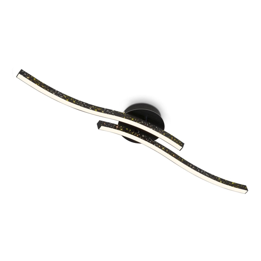 Briloner 3718-025 - LED Surface-mounted chandelier REY 2xLED/6W/230V black