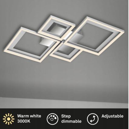 Briloner 3727-019 - LED Dimmable ceiling light FRAME LED/38W/230V