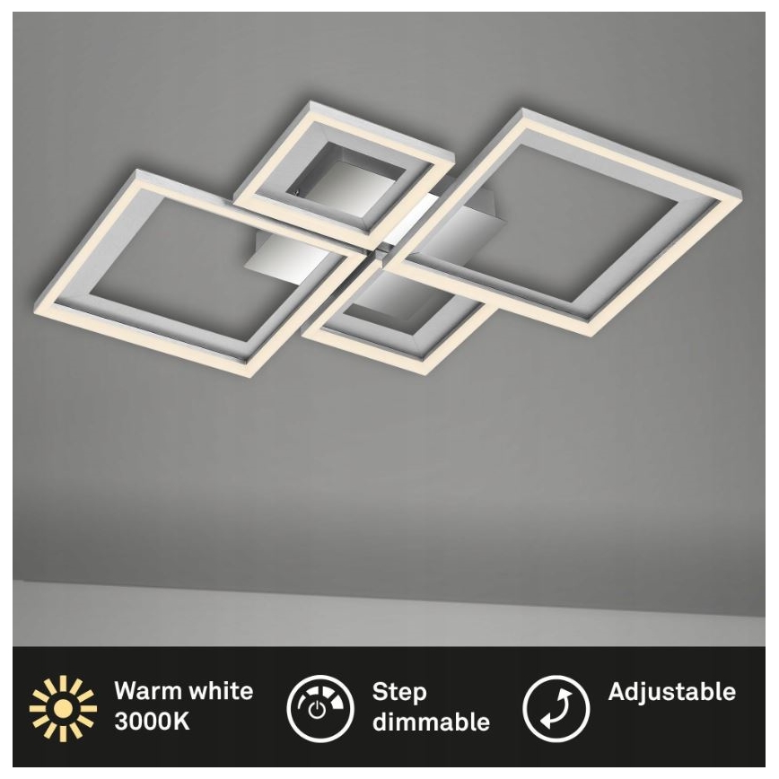 Briloner 3727-019 - LED Dimmable ceiling light FRAME LED/38W/230V