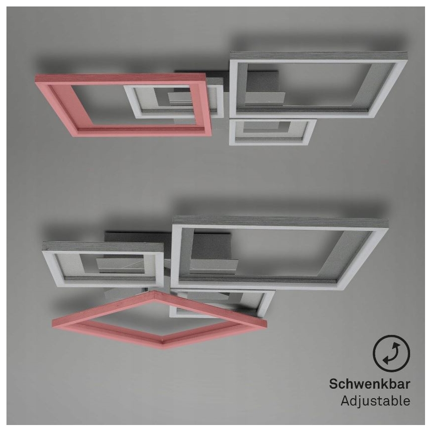 Briloner 3727-019 - LED Dimmable ceiling light FRAME LED/38W/230V