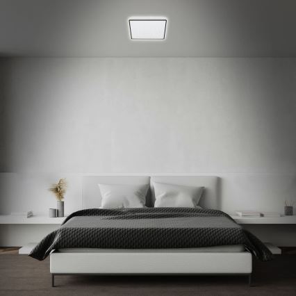 Briloner 3748-415 - LED ceiling light STAR SKY LED/15W/230V 27x27 cm black