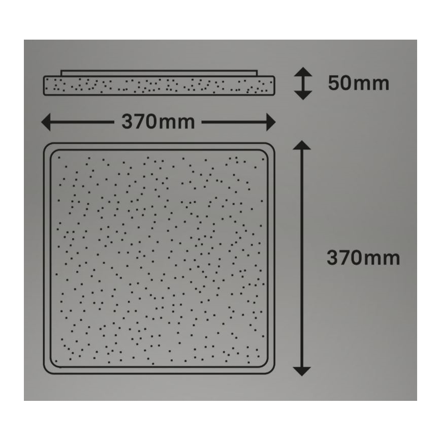 Briloner 3749-414 - LED Ceiling light LINO LED/24W/230V matte chrome