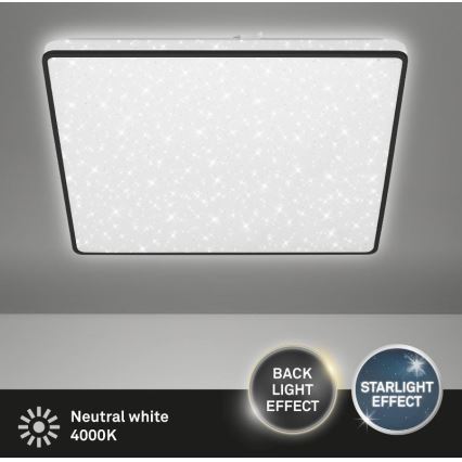 Briloner 3749-415 - LED Ceiling light LINO LED/24W/230V black