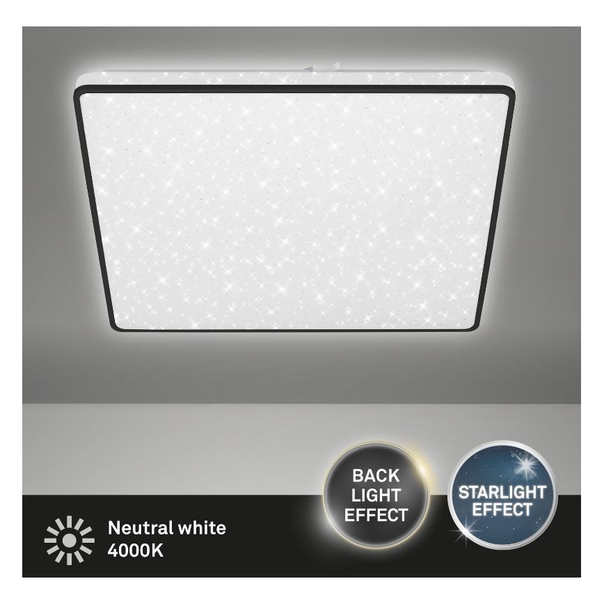 Briloner 3749-415 - LED Ceiling light LINO LED/24W/230V black