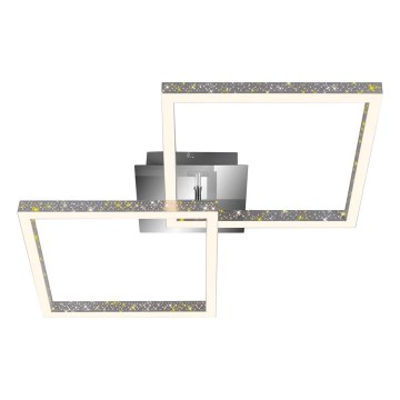 Briloner 3751-019 - LED Dimmable ceiling light FRAME LED/20W/230V shiny chrome