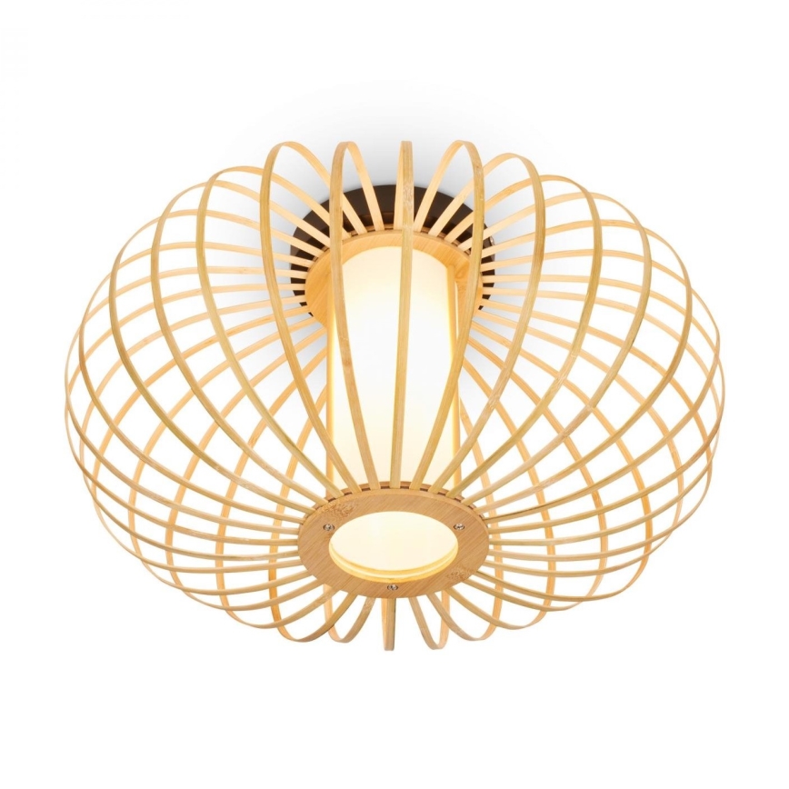 Briloner 3759011 - Ceiling light 1xE27/10W/230V d. 40 cm bamboo