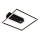 Briloner 3770-015 - LED ceiling light with motion and dusk sensor FRAME LED/14W/230V 3000K 30x32 cm black