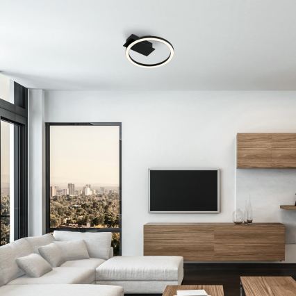Briloner 3778-015 - LED ceiling light FRAME LED/5W/230V Ø 20 cm black