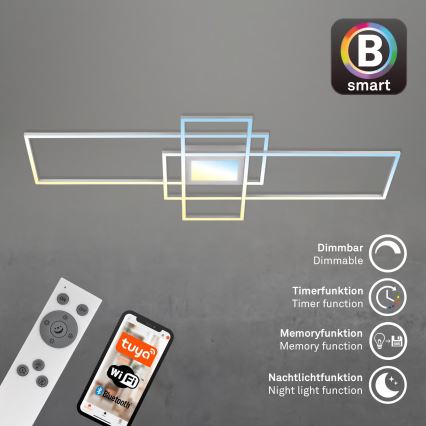 Briloner 3812019 - LED Dimmable Ceiling Light RAM LED/56W/230V Wi-Fi Tuya 111x42 cm + Remote Control