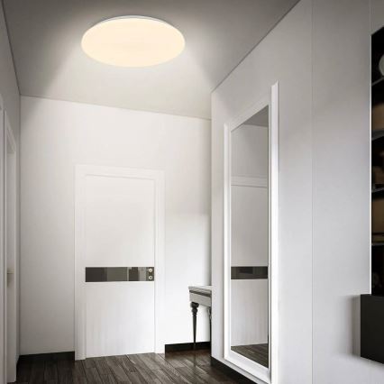 Briloner 3828-016 - LED bathroom ceiling light with motion sensor WALK LED/24W/230V IP54, Ø 35 cm, white