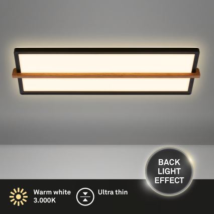 Briloner 3846015 - REMSA LED Ceiling Light LED/22W/230V 3000K 60,5x20 cm black