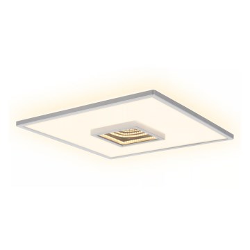 Briloner 3848014 - TORO LED Ceiling Light, 18W/230V, 42 x 42 cm, Matte Chrome
