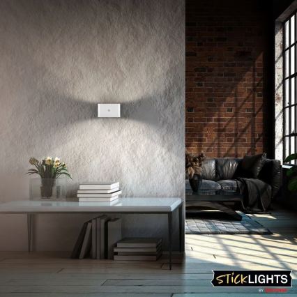 Briloner 3878016 - Rechargeable LED Wall Light with Motion and Dusk Sensor CHAT LED/3W/5V 2000 mAh white