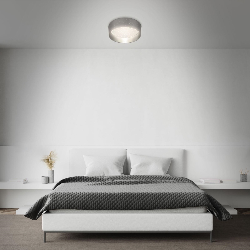 Briloner 3882-014 - LED Ceiling light MAILA STARRY LED/18W/230V grey/silver