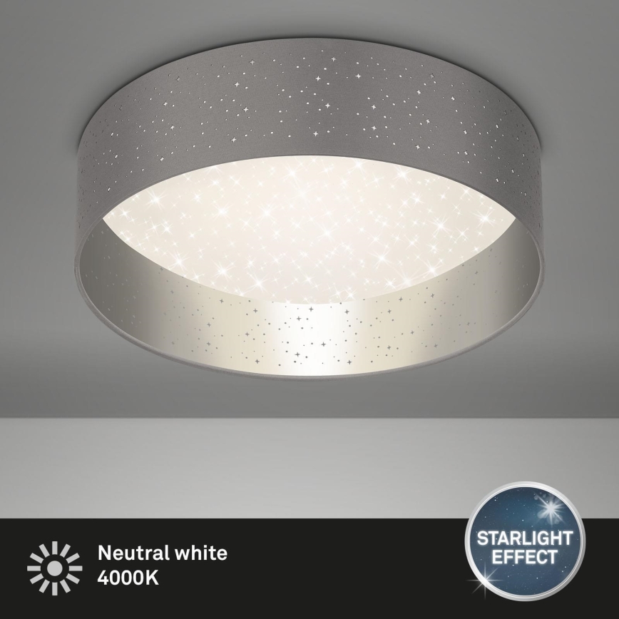 Briloner 3882-014 - LED Ceiling light MAILA STARRY LED/18W/230V grey/silver