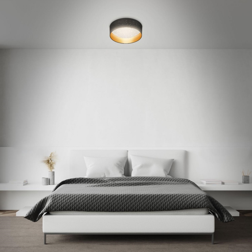 Briloner 3882-015 - LED Ceiling light MAILA STARRY LED/18W/230V black/gold