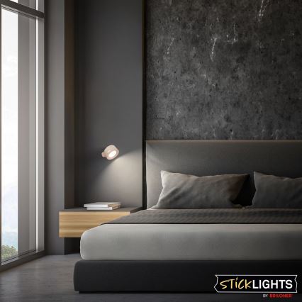 Briloner 3896011 - TARI LED Dimmable Rechargeable Wall Light, 1.6W/5V, 1500 mAh, Beige