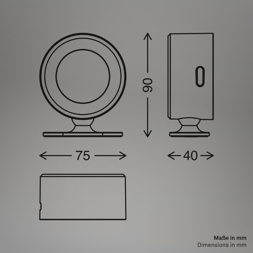Briloner 3896016 - LED Dimmable Rechargeable Wall Light TARI LED/1.6W/5V 1500 mAh White