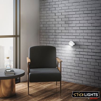 Briloner 3896016 - TARI LED Dimmable Rechargeable Wall Light LED/1,6W/5V 1500 mAh White