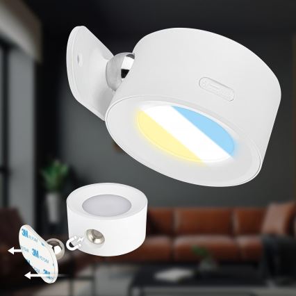 Briloner 3896016 - TARI LED Dimmable Rechargeable Wall Light LED/1,6W/5V 1500 mAh White