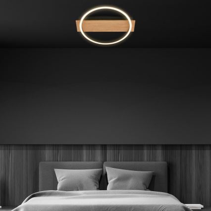 Briloner 3908-014 - LED ceiling light KADA LED/14W/230V Ø 30 cm black/brown