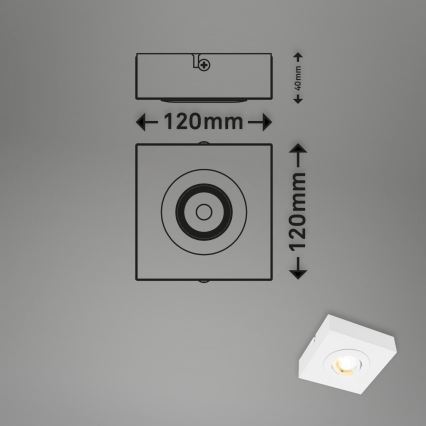 Briloner 3996016 - LED Spotlight CTS LED/4W/230V 2700/4000K white