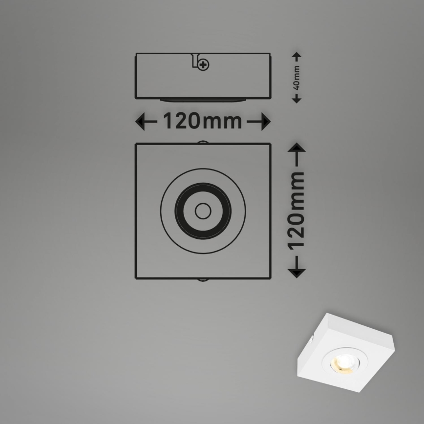 Briloner 3996016 - LED Spotlight CTS LED/4W/230V 2700/4000K white