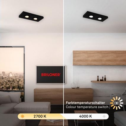Briloner 3996025 - LED Spotlight CTS 2xLED/4W/230V 2700/4000K black