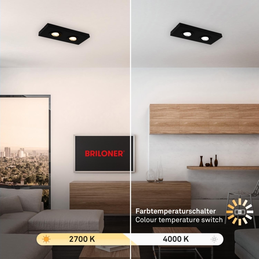 Briloner 3996025 - LED Spotlight CTS 2xLED/4W/230V 2700/4000K black
