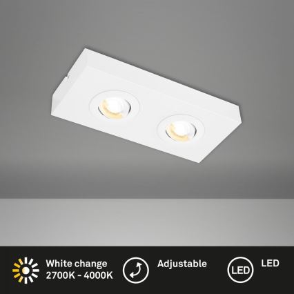 Briloner 3996026 - LED Spotlight CTS 2xLED/4W/230V 2700/4000K white