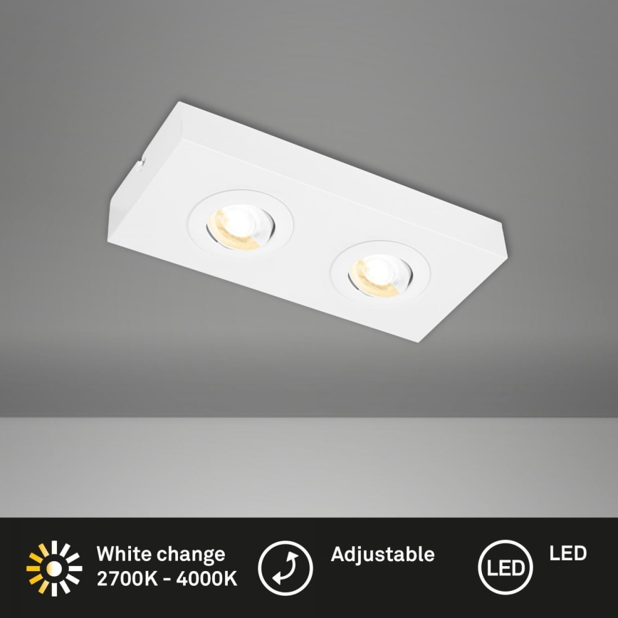 Briloner 3996026 - LED Spotlight CTS 2xLED/4W/230V 2700/4000K white