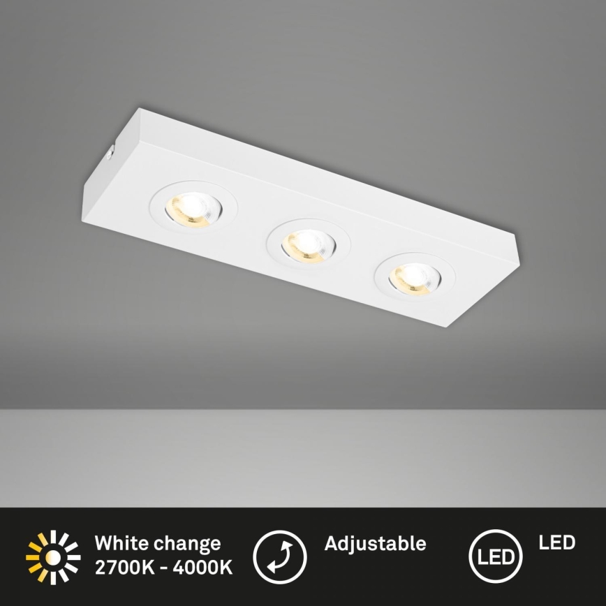 Briloner 3996036 - LED Spotlight CTS 3xLED/4W/230V 2700/4000K white