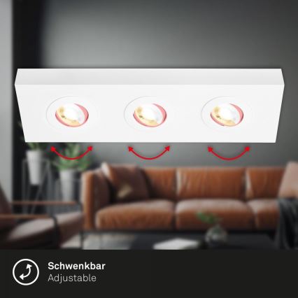 Briloner 3996036 - LED Spotlight CTS 3xLED/4W/230V 2700/4000K white