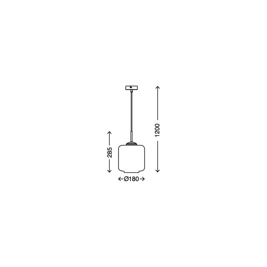 Briloner 4011-017 - Chandelier on a string 1xE27/40W/230V