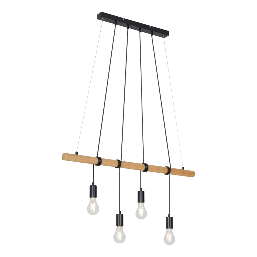 Briloner 4015045 - Chandelier on a string 4xE27/25W/230V rubber tree