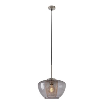 Briloner 4016-014 - SEVENTIES cable pendant 1xE27/40W/230V smoky grey