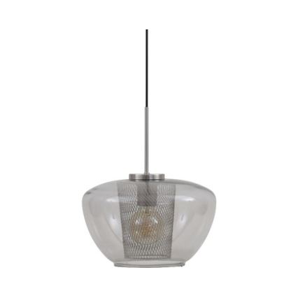 Briloner 4016-014 - SEVENTIES cable pendant 1xE27/40W/230V smoky grey