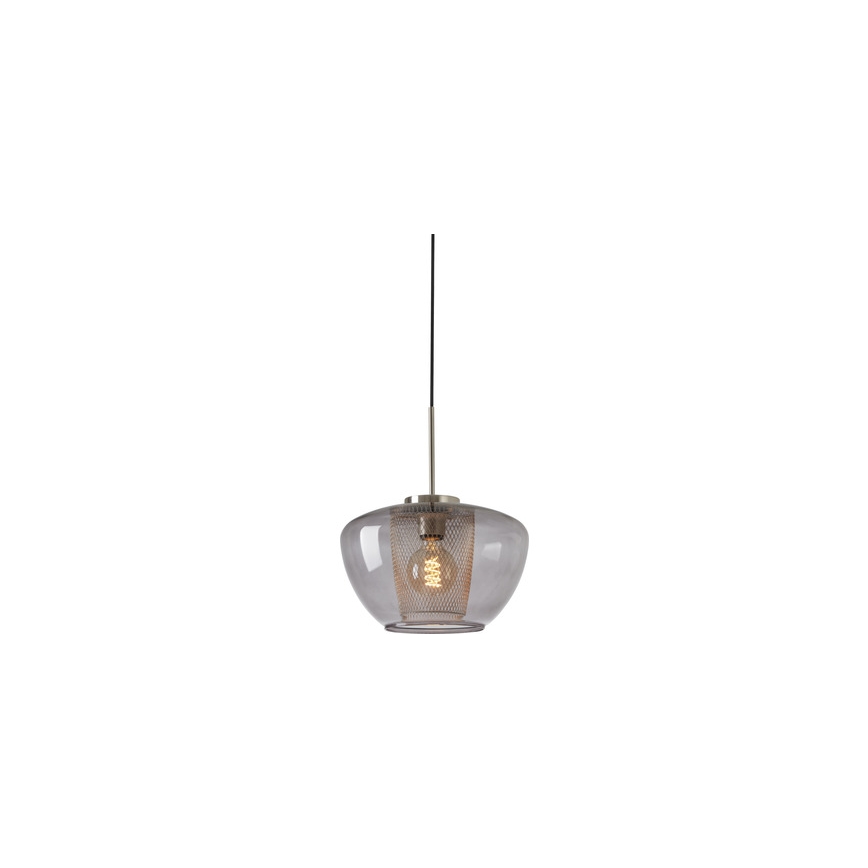 Briloner 4016-014 - SEVENTIES cable pendant 1xE27/40W/230V smoky grey