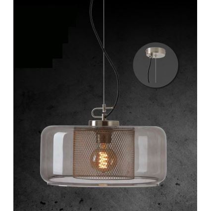 Briloner 4018-014 - Chandelier on a string SEVENTIES 1xE27/40W/230V clear