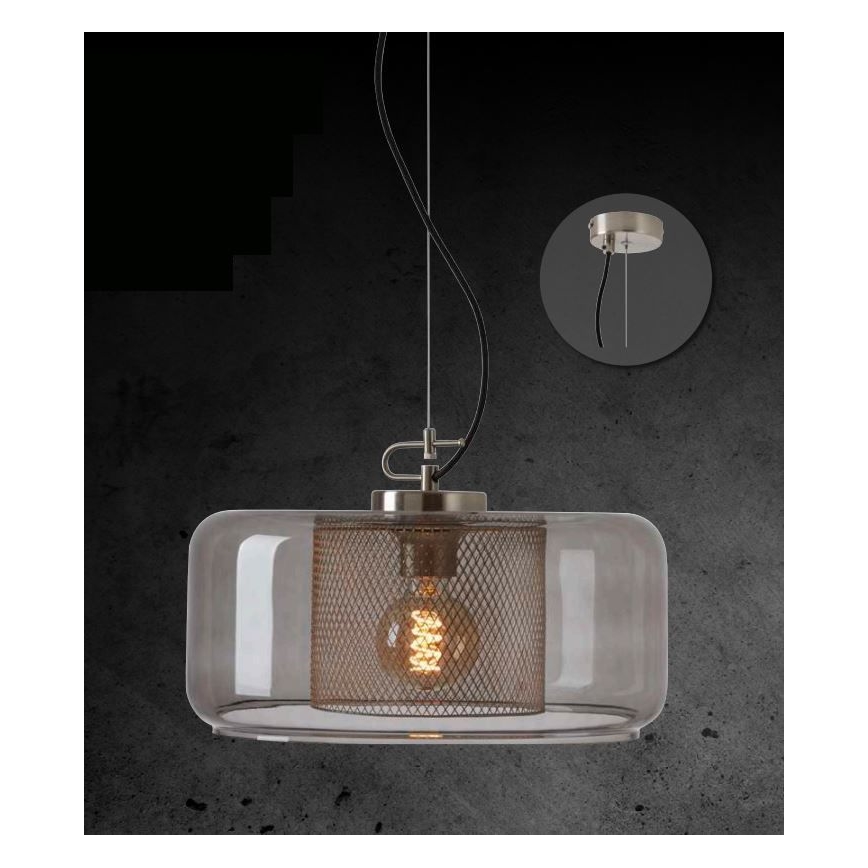 Briloner 4018-014 - Chandelier on a string SEVENTIES 1xE27/40W/230V clear