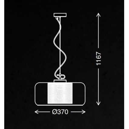 Briloner 4018-014 - Chandelier on a string SEVENTIES 1xE27/40W/230V clear