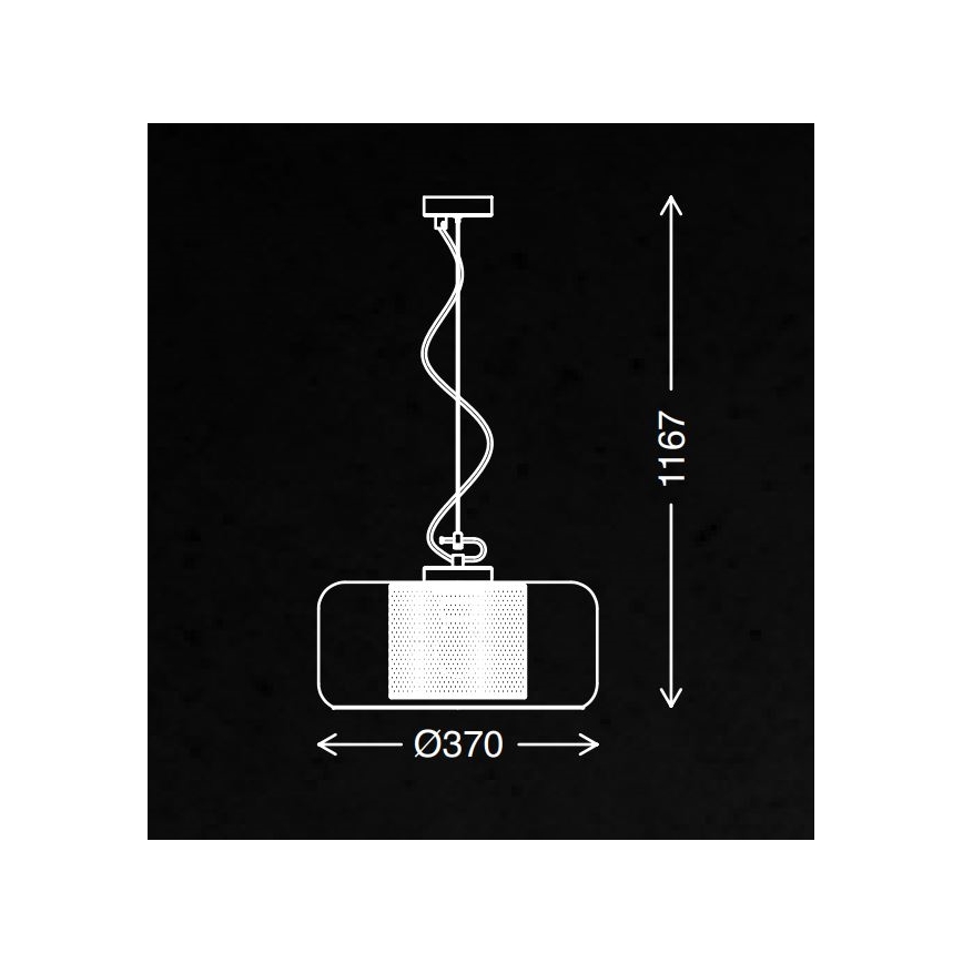 Briloner 4018-014 - Chandelier on a string SEVENTIES 1xE27/40W/230V clear