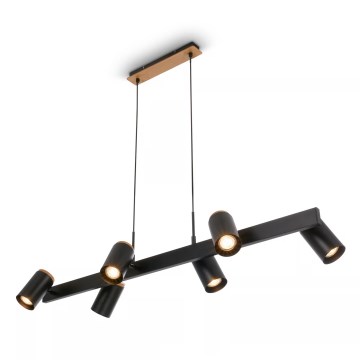 Briloner 4059065 - ERA cable pendant light 6xGU10/10W/230V black